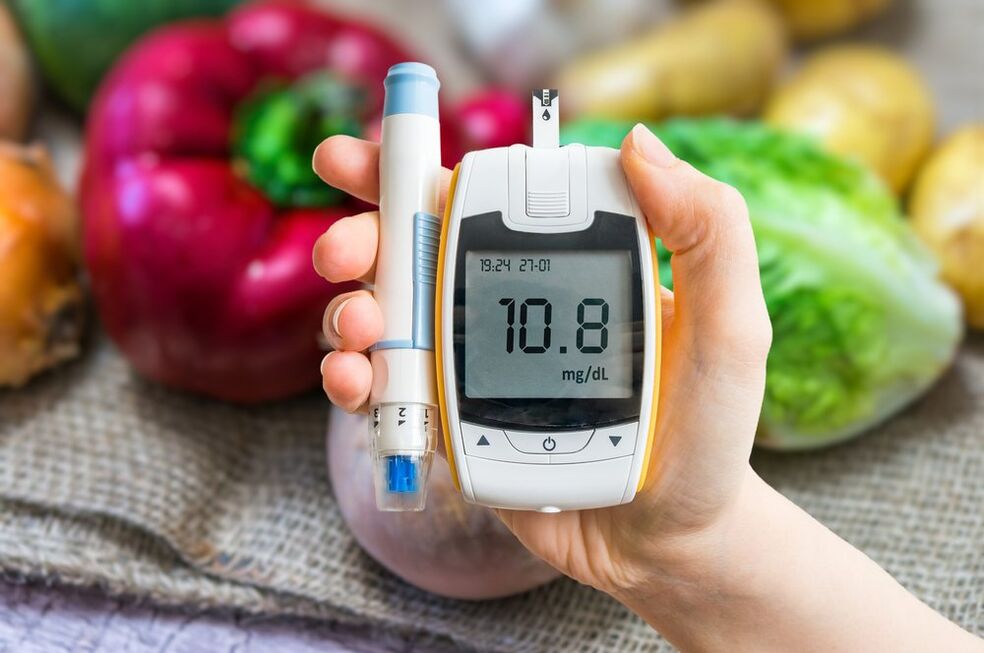 Diabetes mellitus is accompanied by an increase in blood sugar levels